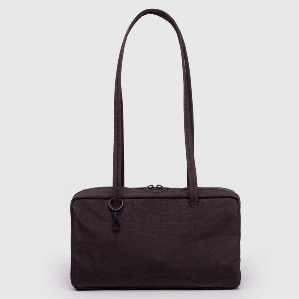 BAGGU Nylon Bowler Bag - Chocolate plum